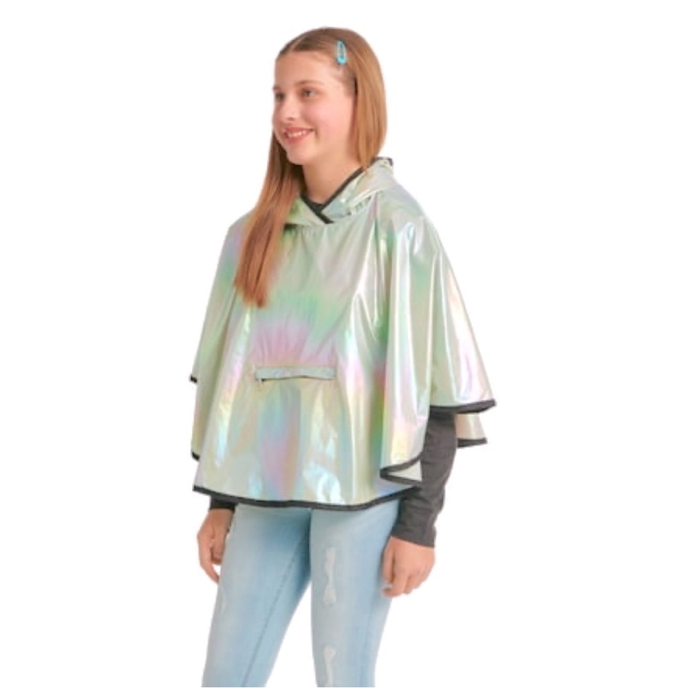Justice Kids Girls Child Packable Rain Poncho